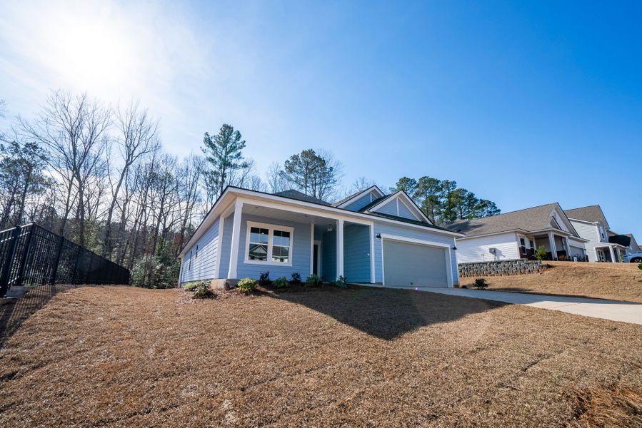 Exterior details and patio area of a home in Carriage Estates, Lexington (Image 27). Exterior details and patio area of a home in Carriage Estates, Lexington (Image 27).