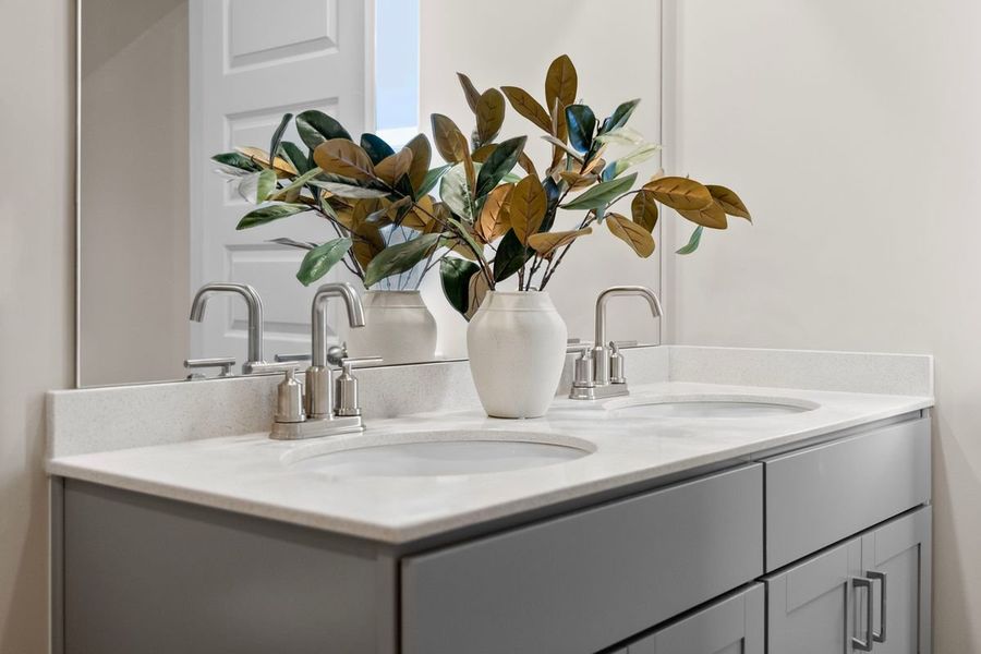 Dual-sink vanity at bath 2 Dual-sink vanity at bath 2