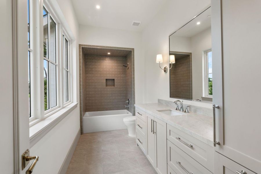 Furnished interior view inside a new home in , Houston (Image 18).