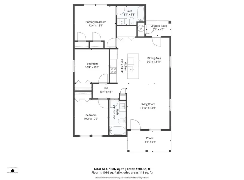 2D floor plan layout of this home in , East Spencer, NC (Image 5).