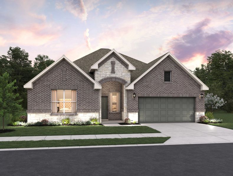 Representative exterior photo of a completed home built from the Kerrville by Ashton Woods in Saddlebrook Ranch, Schertz, TX (Image 25). Representative exterior photo of a completed home built from the Kerrville by Ashton Woods in Saddlebrook Ranch, Schertz, TX (Image 25).