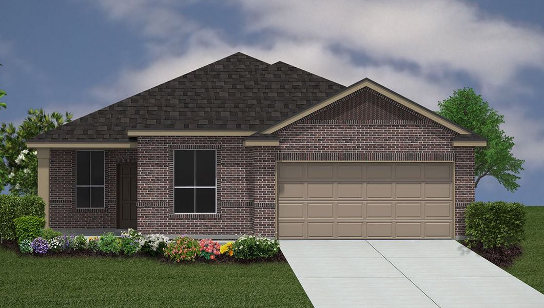 Representative exterior photo of a completed home built from the The Blanco by D.R. Horton in Steele Creek, Cibolo, TX (Image 59).