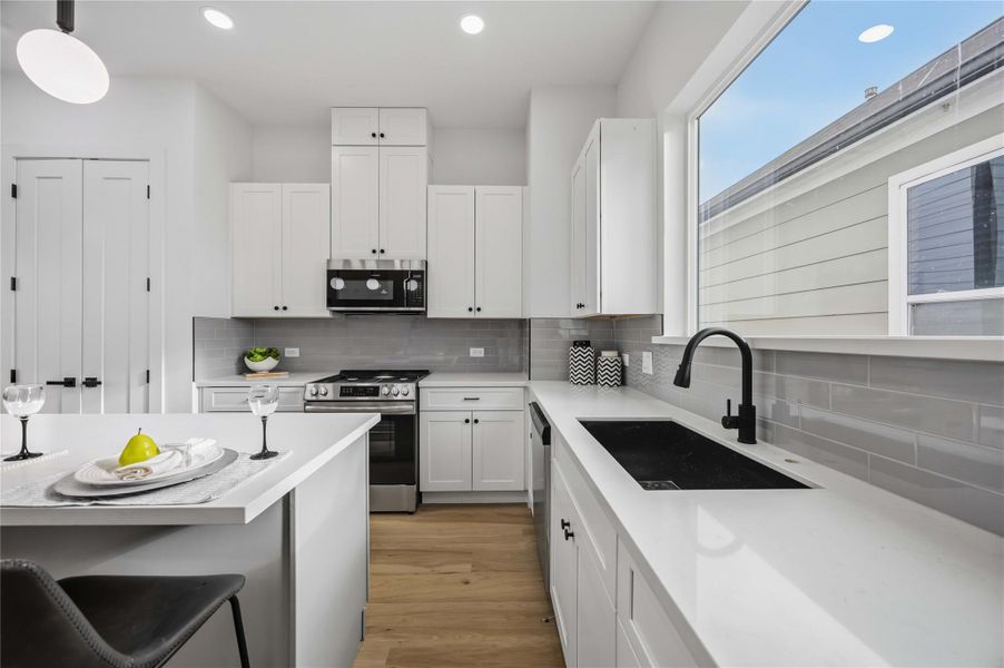 Furnished interior view inside a new home in , Houston (Image 34).