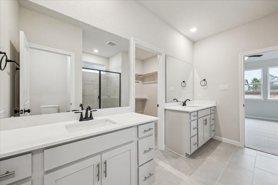 Furnished interior view inside a new home in Elyson, Katy (Image 10).