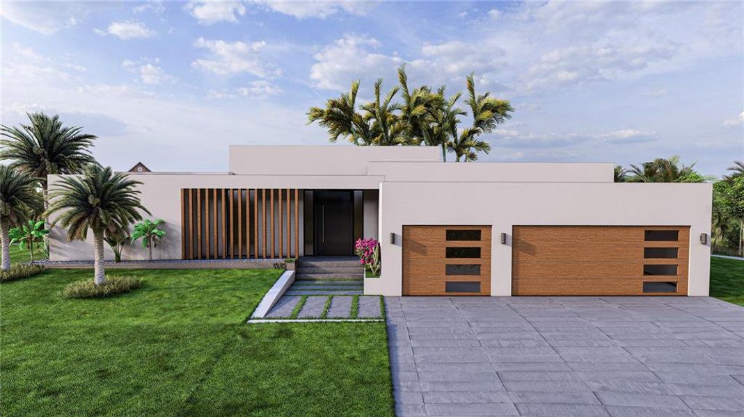 Front exterior of a new home in , Port Charlotte, FL, highlighting curb appeal (Image 8).