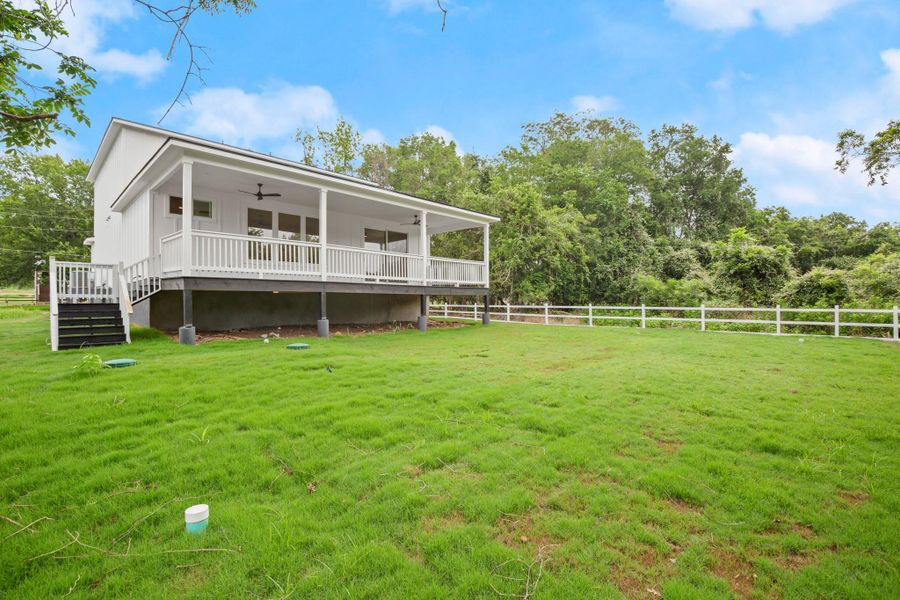Exterior details and patio area of a home in , Bastrop (Image 18).