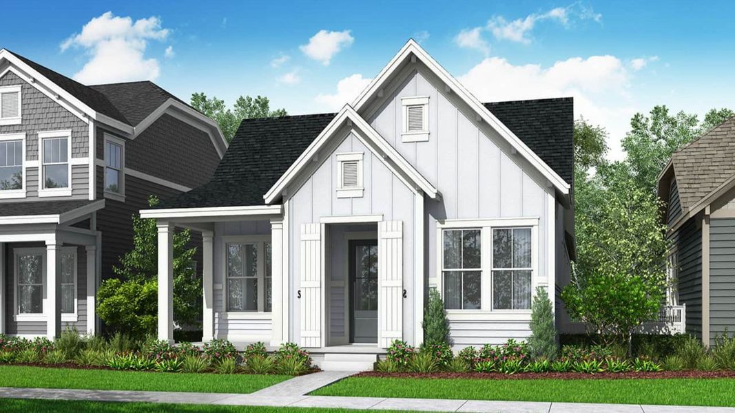 Representative exterior photo of a completed home built from the Carbondale by Brightland Homes in Westerly, Erie, CO (Image 1).