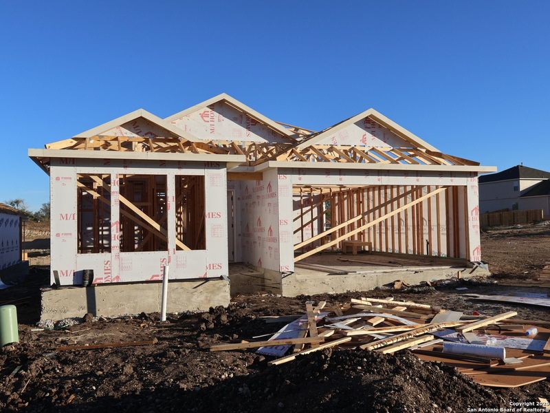 In-progress construction of a new home in Agave, San Antonio, TX (Image 21).