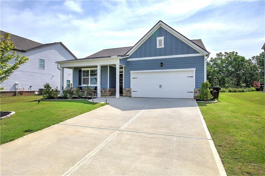 Front exterior of a new home in , Cartersville, GA, highlighting curb appeal (Image 29).