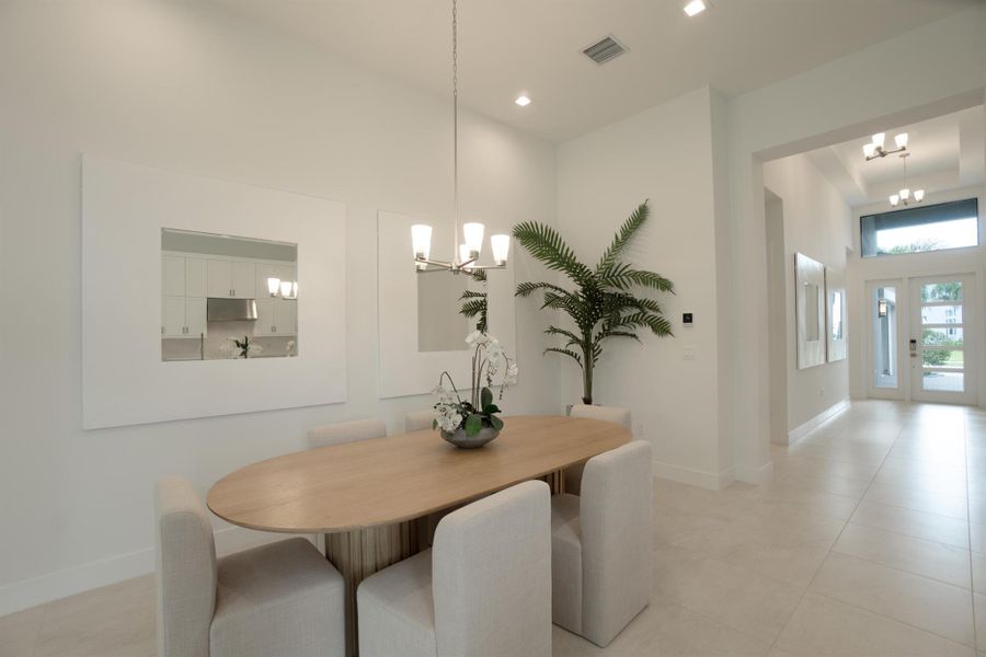 Furnished interior view inside a new home in Lotus Edge, Boca Raton (Image 16). Furnished interior view inside a new home in Lotus Edge, Boca Raton (Image 16).