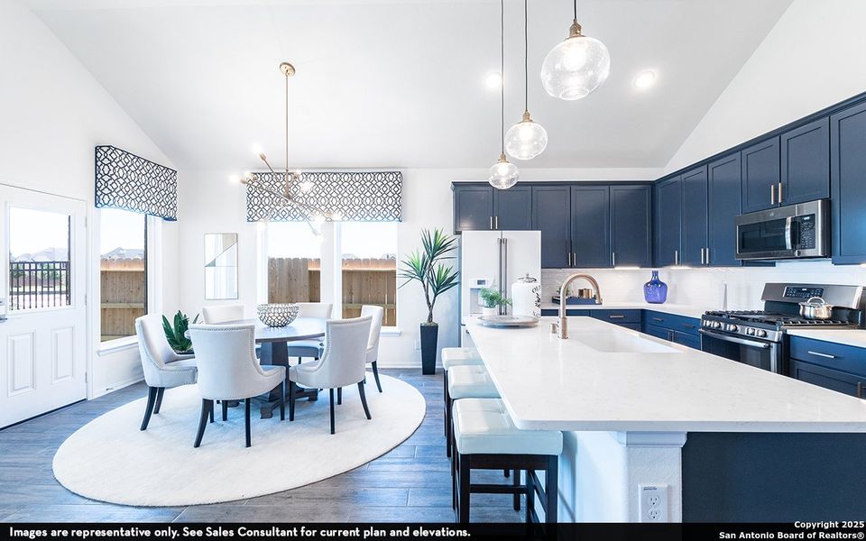 Furnished interior view inside a new home in The Woodlands at Medina Hills, Mico (Image 13).