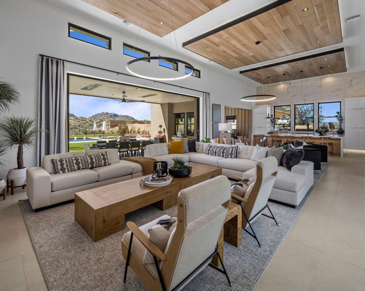 Representative furnished interior of a home built from the Cheval by Camelot Homes in Shadow Ridge, Scottsdale (Image 10).