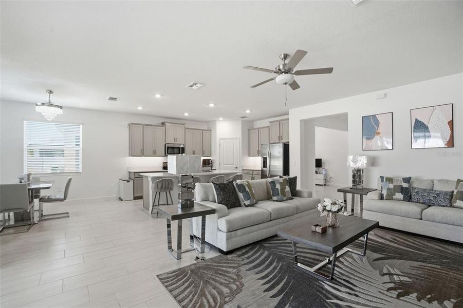 Furnished interior view inside a new home in Mirada Active Adult, San Antonio (Image 48).