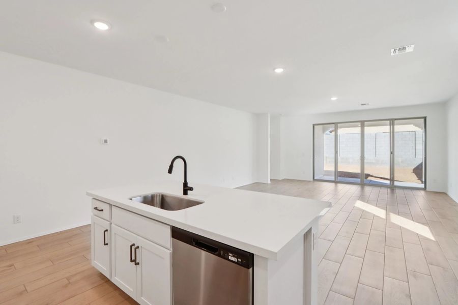 Kitchen and great room