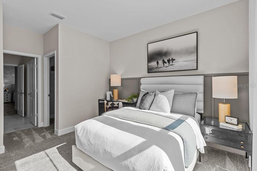 Furnished interior view inside a new home in The Cypress Series at Reserve East, Flagler Beach (Image 31).