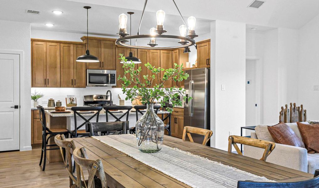 Dining area adjacent to kitchen