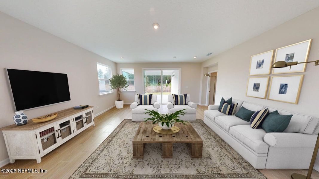 Furnished interior view inside a new home in Lakes at Bella Lago, Green Cove Springs (Image 9).