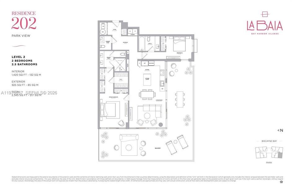 2D floor plan layout of this home in , Bay Harbor Islands, FL (Image 4).