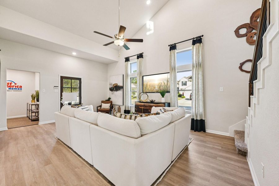 Furnished interior view inside a new home in The Landing, New Caney (Image 22).