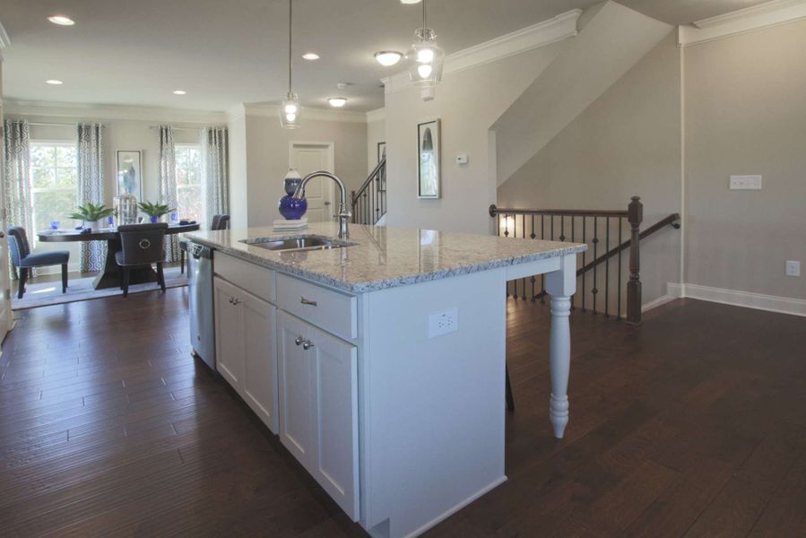 Representative furnished interior of a home built from the Barwick by KM Homes in Nickel Creek at Newnan Crossing, Newnan (Image 34).