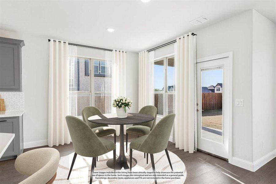 Furnished interior view inside a new home in Sable Creek, Sanger (Image 17).