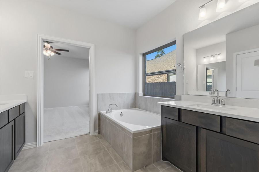 Furnished interior view inside a new home in The Woodlands Hills, Willis (Image 8).