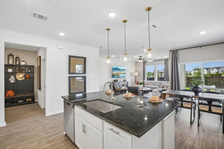 Representative furnished interior of a home built from the Sparrow by Taylor Morrison in Longview, Del Valle (Image 6).
