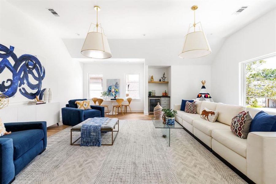 Furnished interior view inside a new home in , Dallas (Image 6). Furnished interior view inside a new home in , Dallas (Image 6).