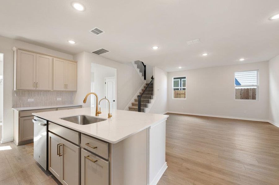 Furnished interior view inside a new home in Lariat, Liberty Hill (Image 16).