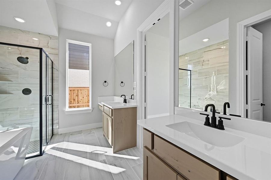 Furnished interior view inside a new home in Trinity Falls, McKinney (Image 6). Furnished interior view inside a new home in Trinity Falls, McKinney (Image 6).