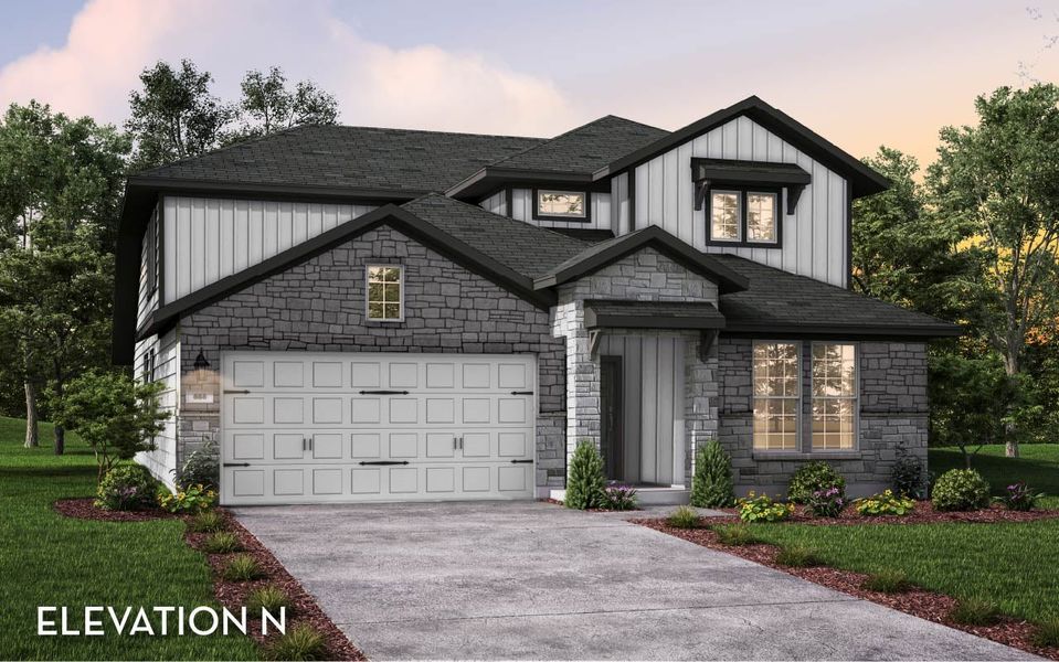 Representative exterior photo of a completed home built from the Yuma by CastleRock Communities in Newport, Crosby, TX (Image 42).