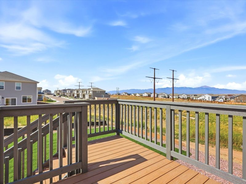 Exterior details and patio area of a home in Lorson Ranch : The Springs Collection, Colorado Springs (Image 2). Exterior details and patio area of a home in Lorson Ranch : The Springs Collection, Colorado Springs (Image 2).