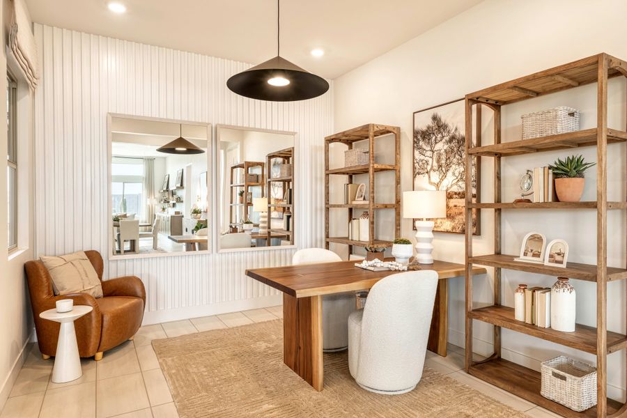 Representative furnished interior of a home built from the Pecan Plan 60-4 by Tri Pointe Homes in Abel Ranch, Goodyear (Image 15).