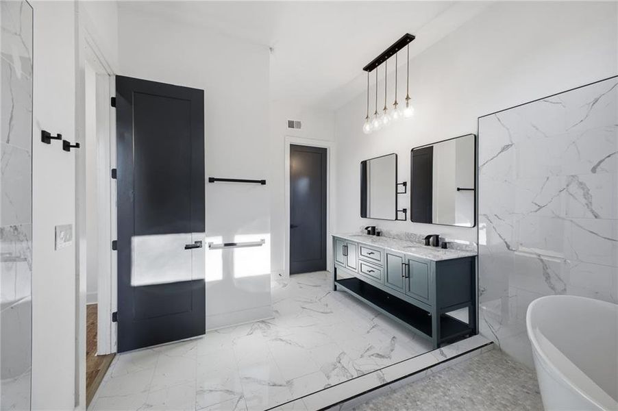 Furnished interior view inside a new home in , Flowery Branch (Image 6).