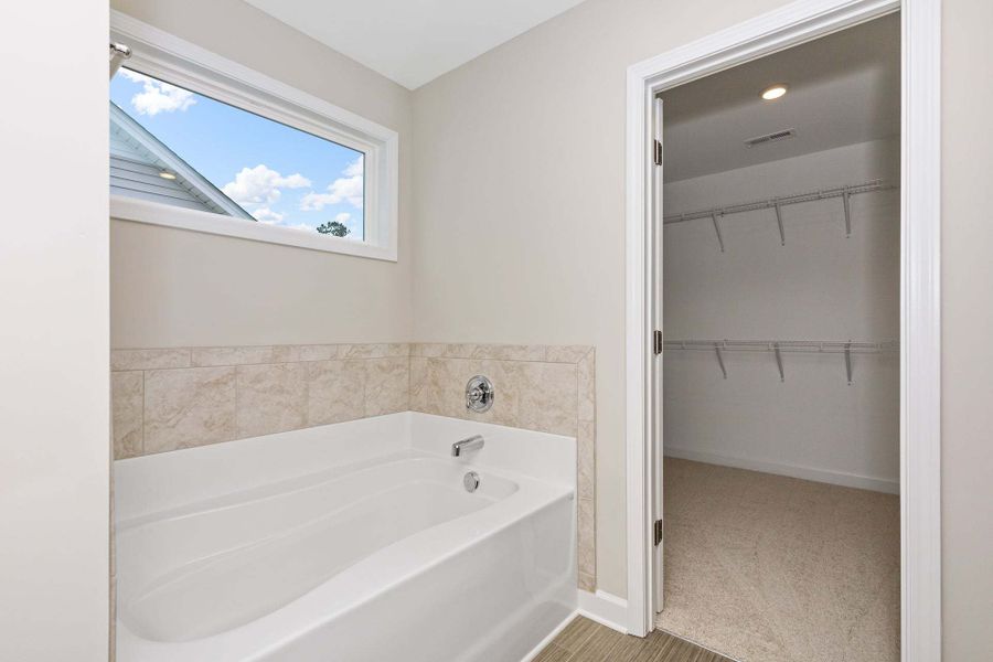 Representative furnished interior of a home built from the Drayton by Caviness & Cates Communities in Bartlett Manor, Youngsville (Image 226).