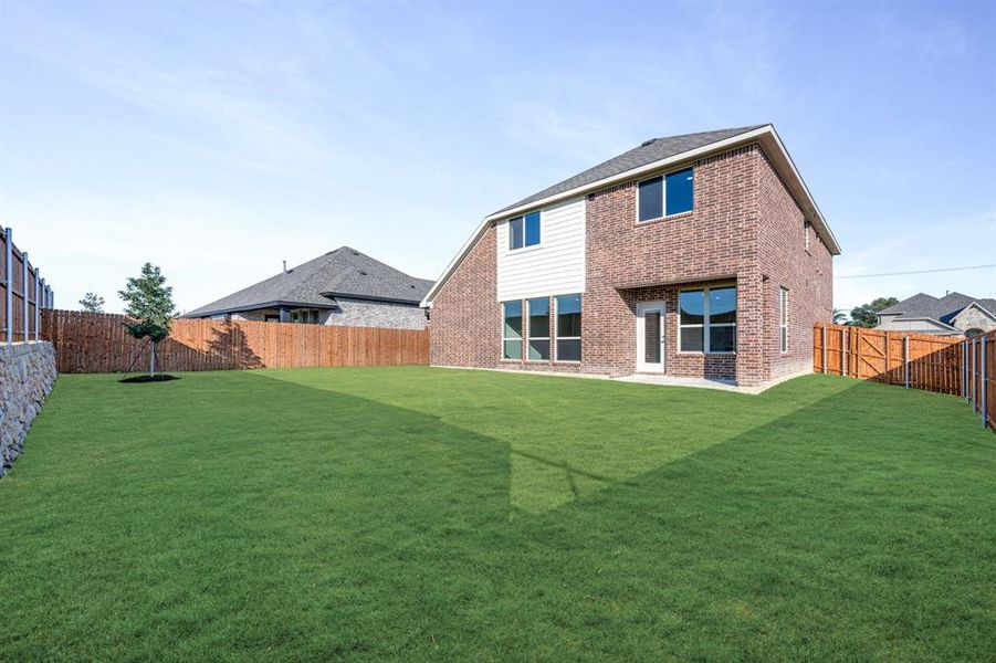 Exterior details and patio area of a home in Arcadia Trails Classic 60, Balch Springs (Image 19). Exterior details and patio area of a home in Arcadia Trails Classic 60, Balch Springs (Image 19).