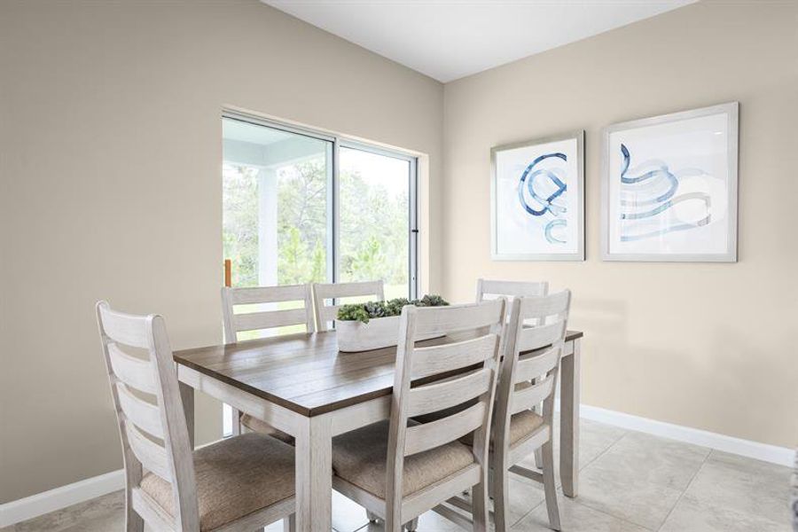 Furnished interior view inside a new home in Lakeside Preserve, Lakeland (Image 6).