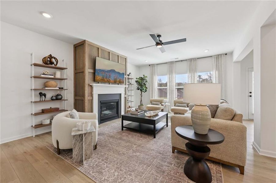 Furnished interior view inside a new home in Arbors at Richland Creek, Buford (Image 11).