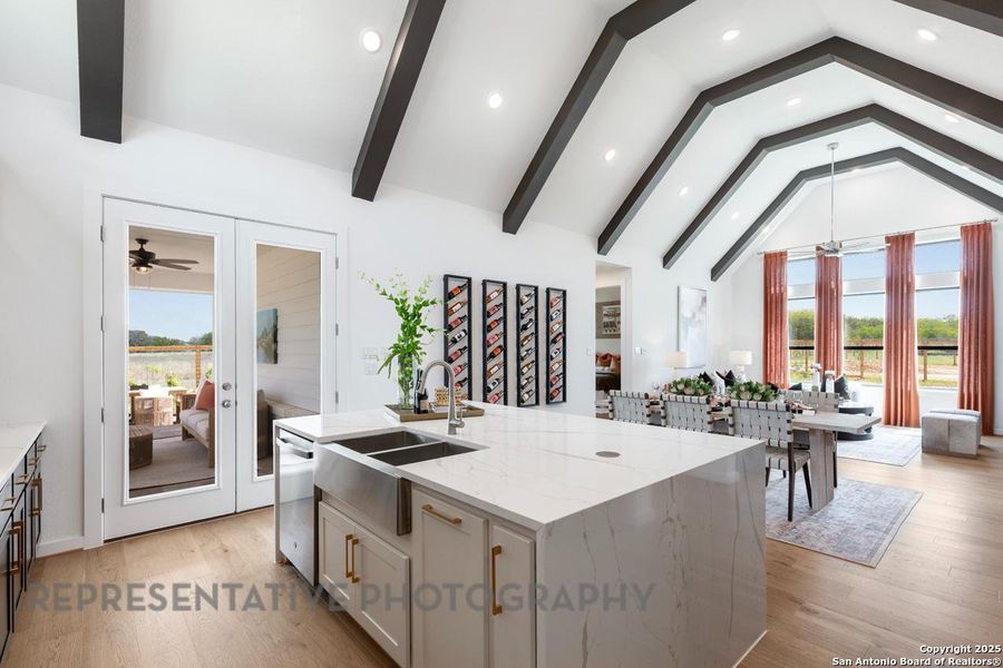Furnished interior view inside a new home in The Crossvine, Schertz (Image 7).