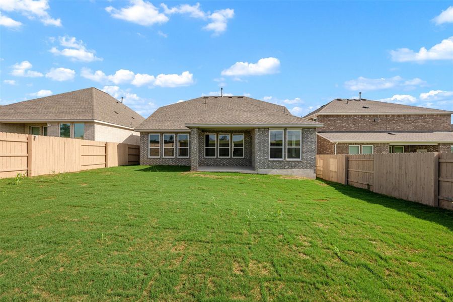 Exterior details and patio area of a home in The Colony, Bastrop (Image 17). Exterior details and patio area of a home in The Colony, Bastrop (Image 17).
