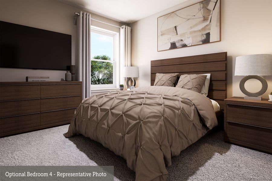 Representative furnished interior of a home built from the The Lilac by David Weekley Homes in Brookewater 45' Homesites, Rosenberg (Image 4).