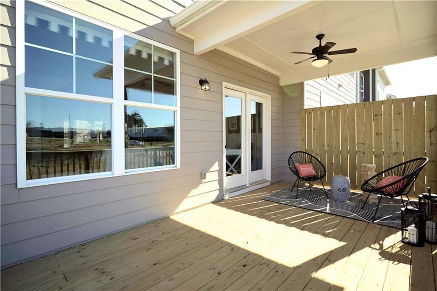 Furnished interior view inside a new home in Towns at Enclave, Lawrenceville (Image 24).