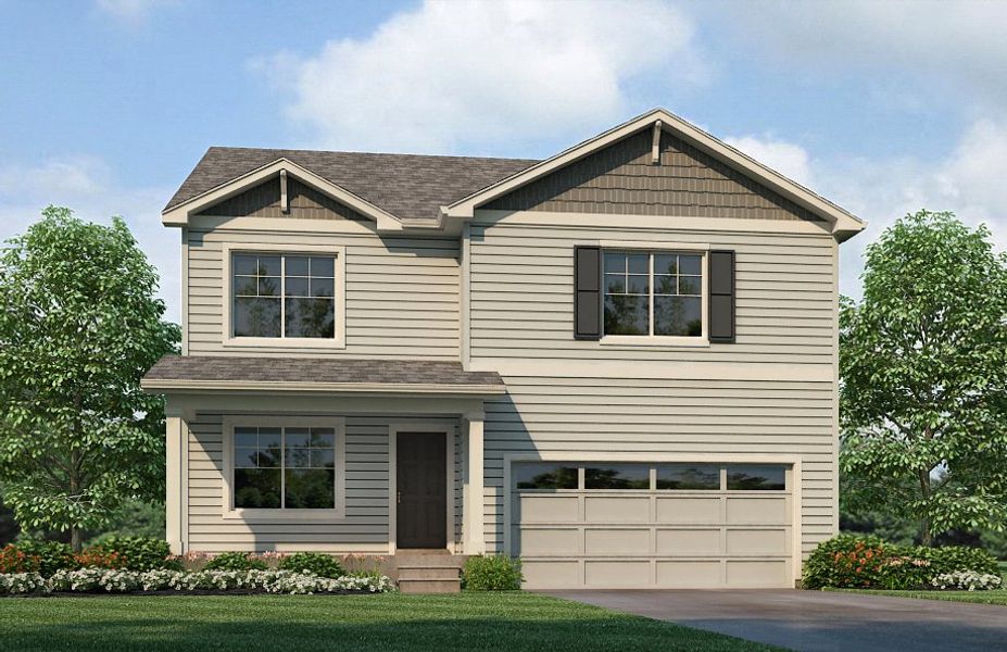 Representative exterior photo of a completed home built from the Bridgeport by D.R. Horton in Westgate, Greeley, CO (Image 22).