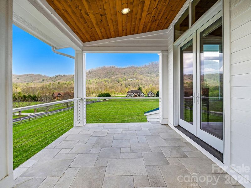 Exterior details and patio area of a home in , Fletcher (Image 23).