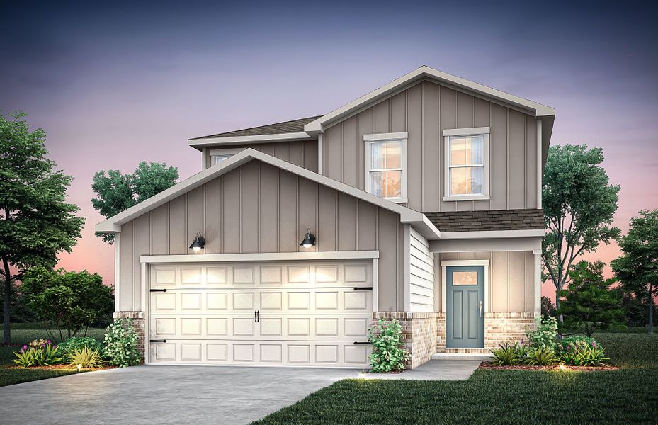 Representative exterior photo of a completed home built from the Raven by Centex in Baxley Park, Jonesboro, GA (Image 2). Representative exterior photo of a completed home built from the Raven by Centex in Baxley Park, Jonesboro, GA (Image 2).