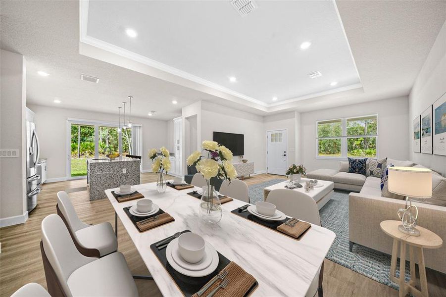 Furnished interior view inside a new home in , Citrus Springs (Image 8).