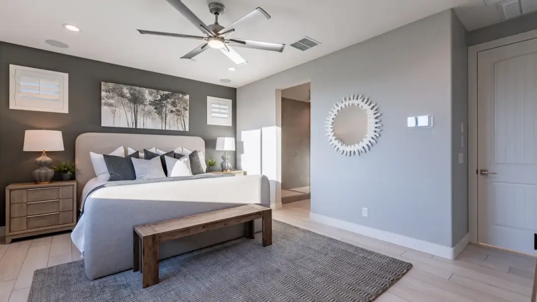 Furnished interior view inside a new home in The Villas at Mystic, Peoria (Image 28). Furnished interior view inside a new home in The Villas at Mystic, Peoria (Image 28).