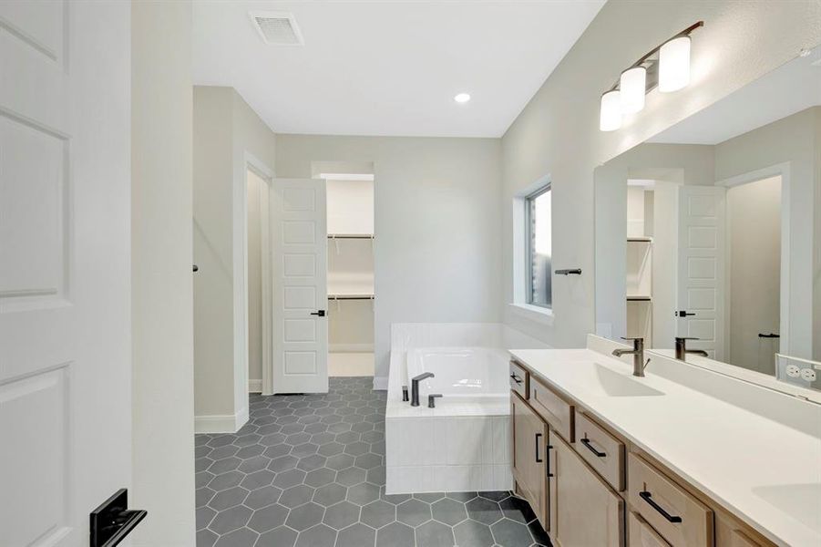 Furnished interior view inside a new home in South Pointe  Cottage Series, Mansfield (Image 9).