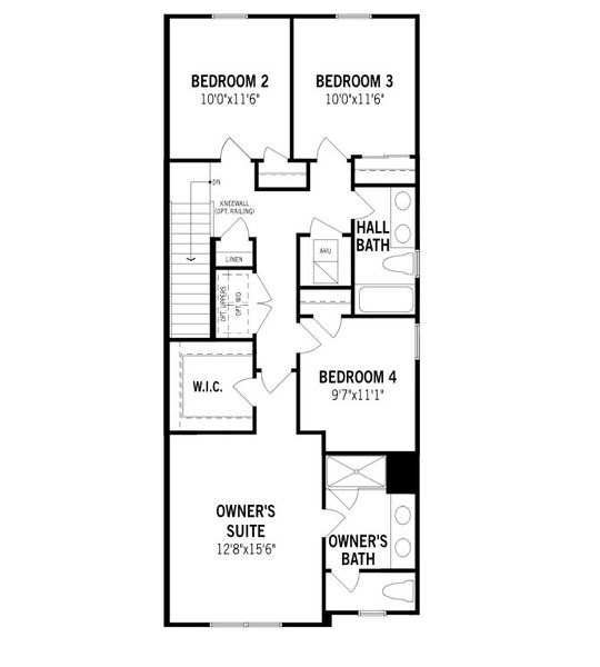 2D floor plan layout of this home in Meridian Parks, Orlando, FL (Image 25).