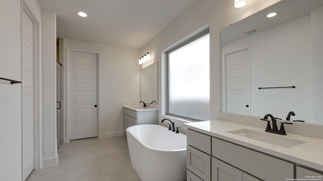 Furnished interior view inside a new home in Corley Farms 50', Boerne (Image 9).